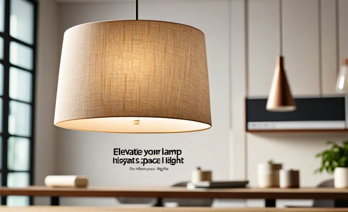 Stylish Lamp Shade For Pendant Light: Elevate Your Space