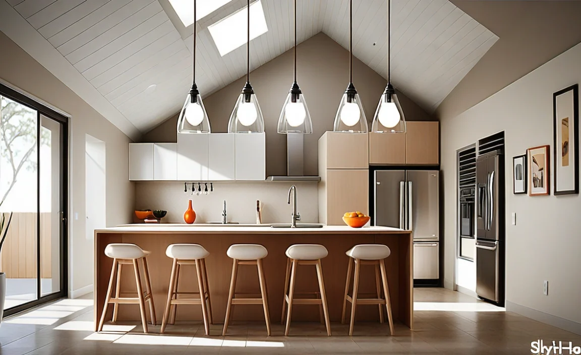 Stylish Pendant Lighting For Slanted Ceilings