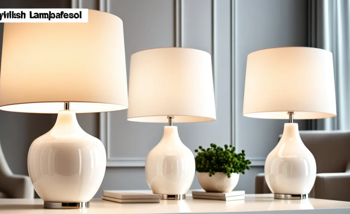 Stylish White Lampshades For Table Lamps: Brighten Up!