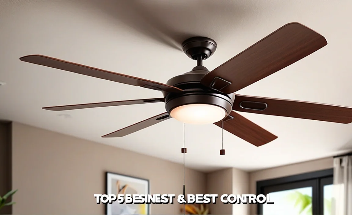 Top 5 Best Ceiling Fans With Light & Wall Control In 2023