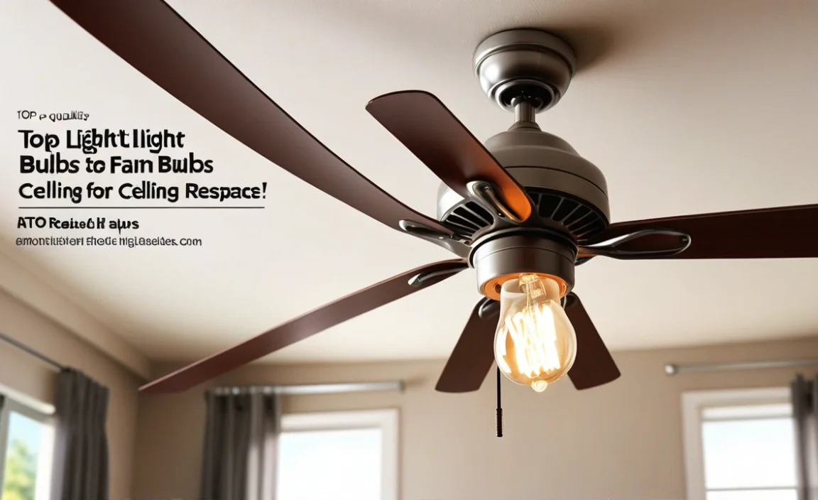 Top Light Bulbs For Ceiling Fans: Brighten Your Space!