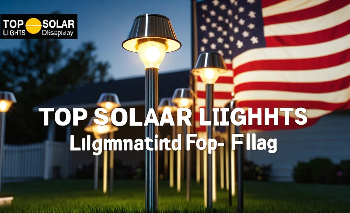 Top Solar Lights For Flag: Illuminate Your Proud Display!