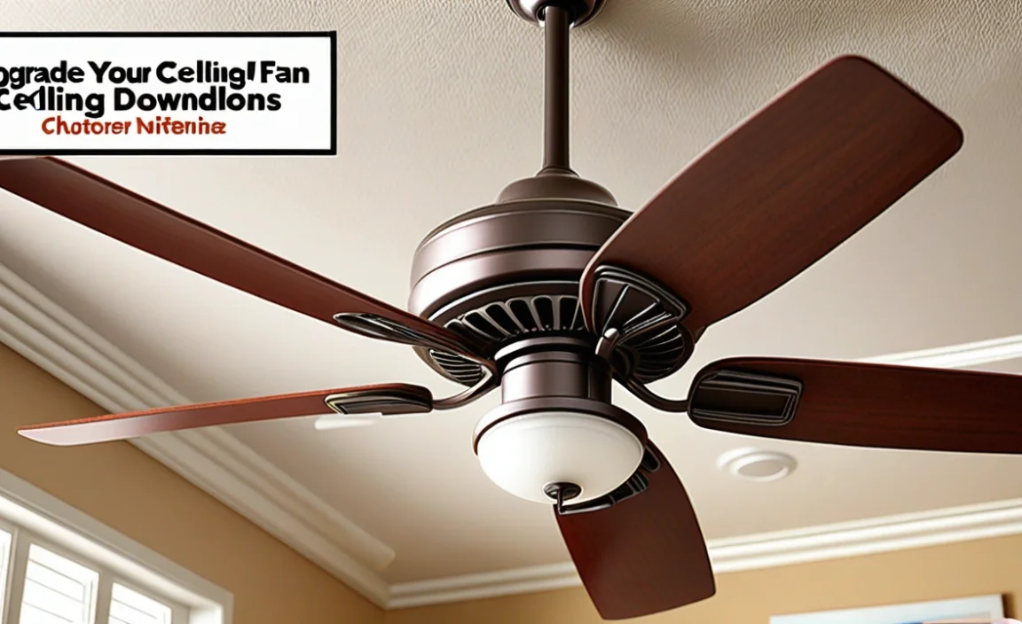 Upgrade Your Ceiling Fan: Shorter Downrod Options!