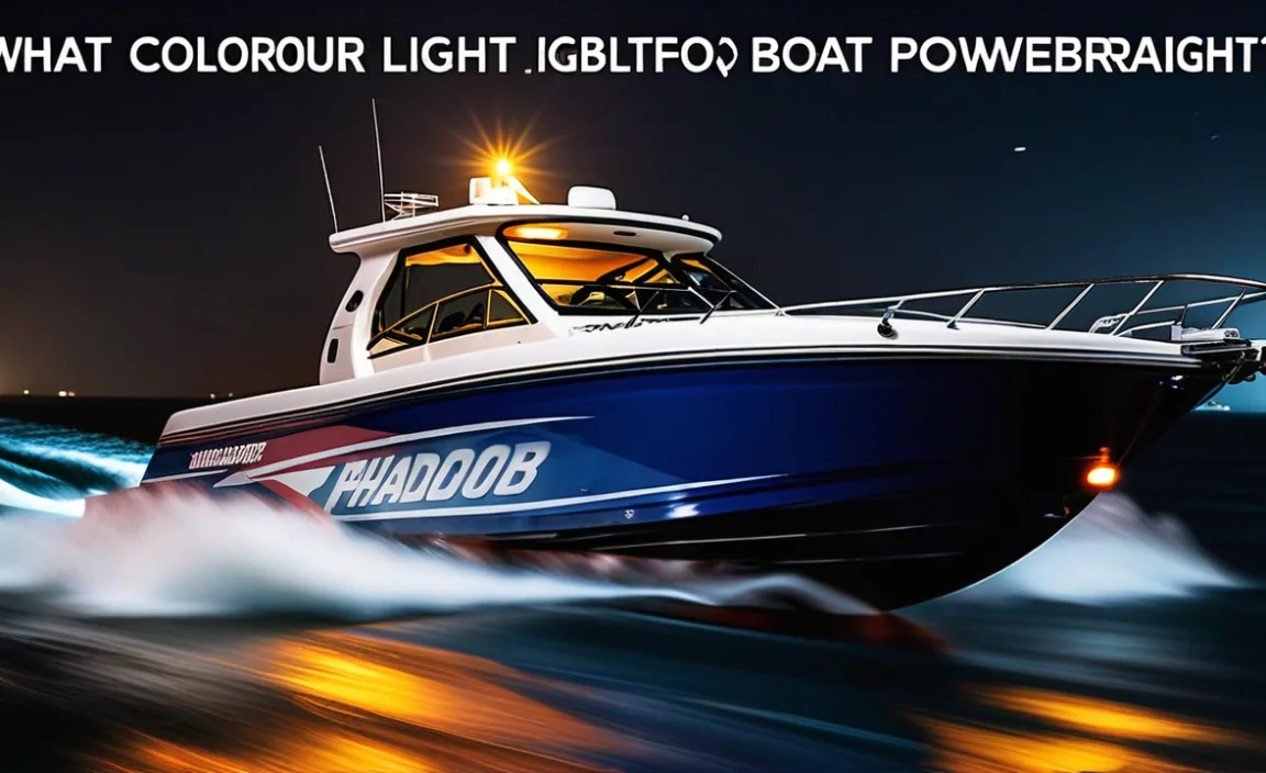 What Color Light For A Powerboat Operating At Night?