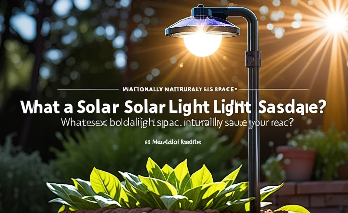 What Is A Solar Light? Brighten Your Space Naturally!