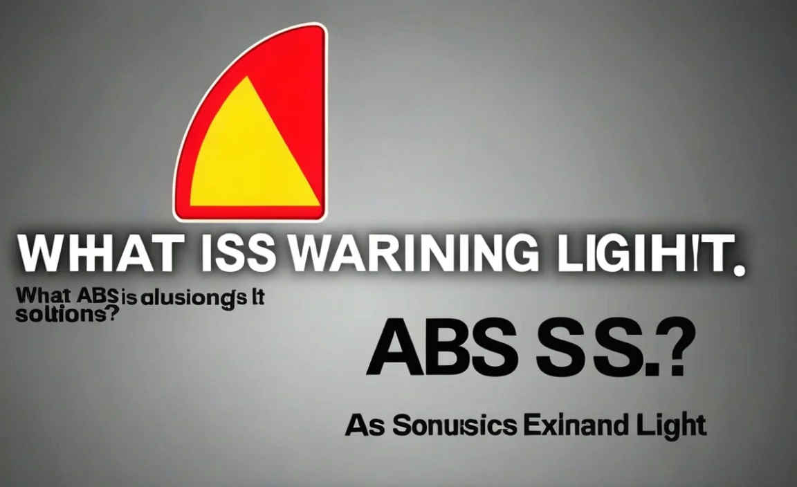 What Is Abs Warning Light? Meaning And Solutions Explained!