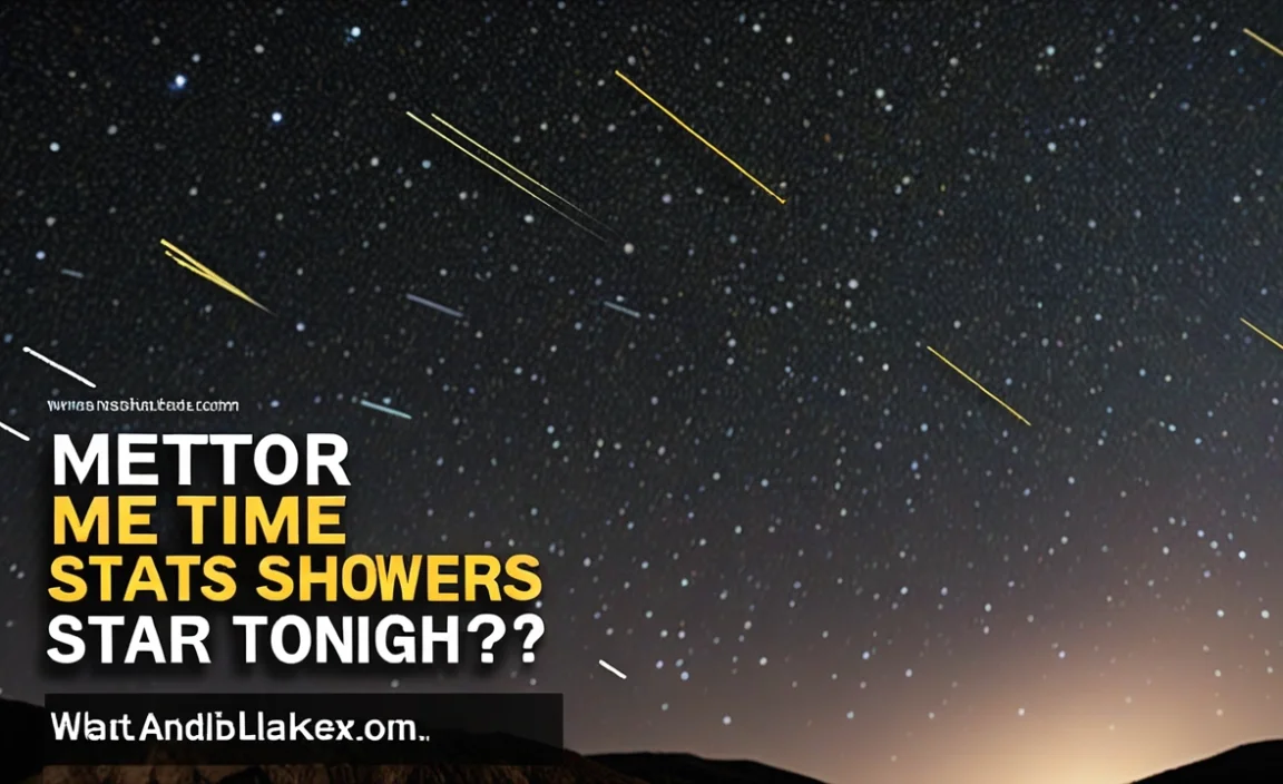 What Time Do Meteor Showers Start Tonight? Find Out!