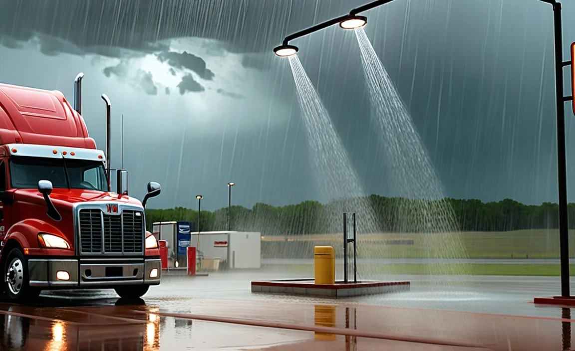What to Expect from Truck Stop Showers