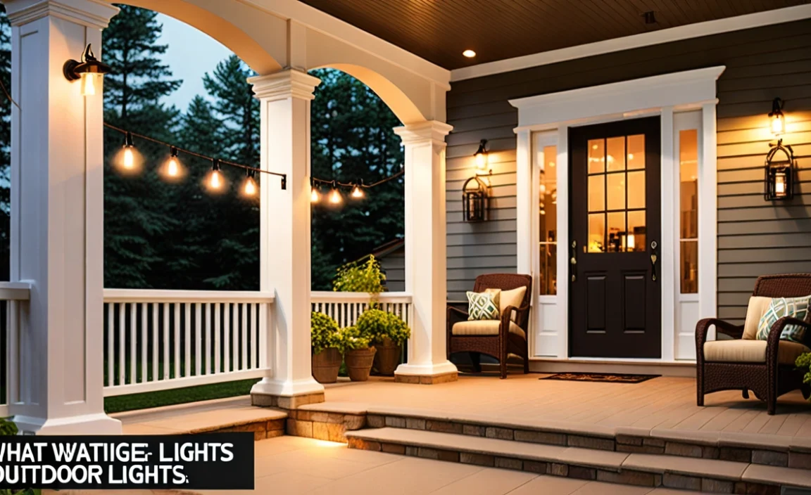 What Wattage For Outdoor Porch Lights? Find The Best Fit!