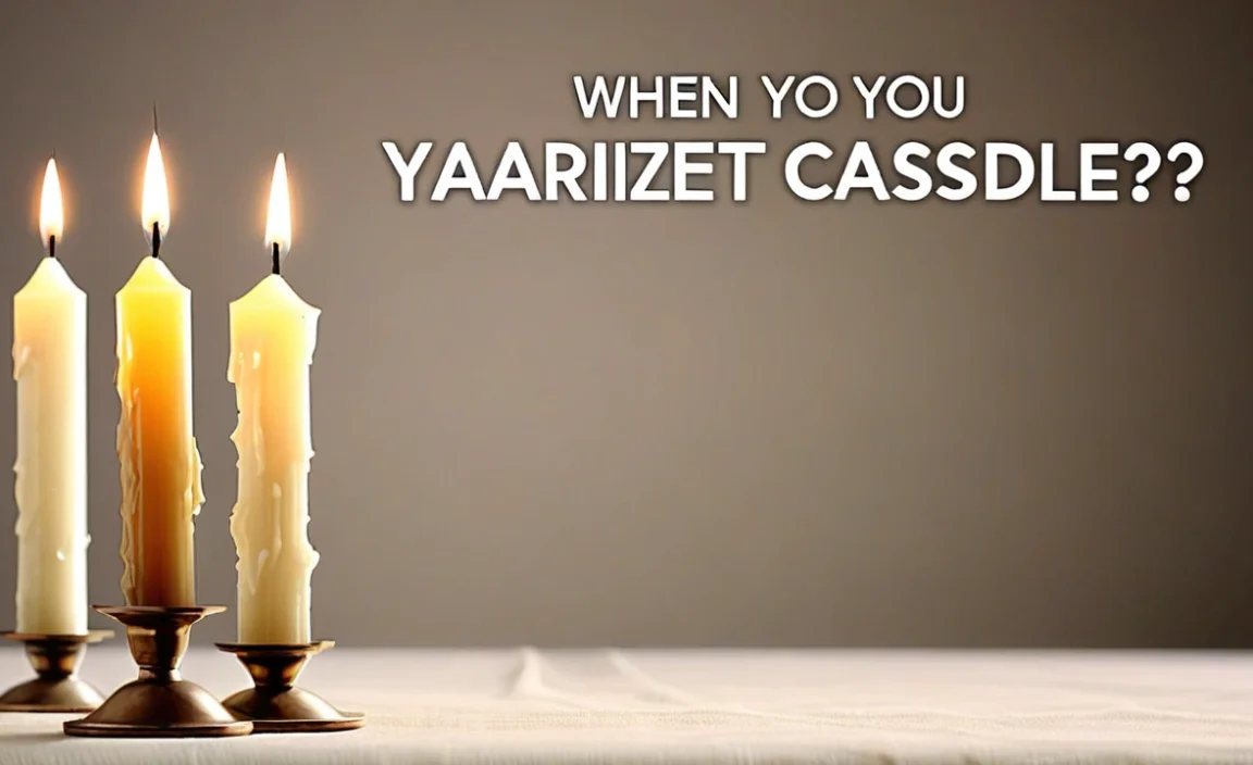 When Do You Light Yahrzeit Candles On Passover?