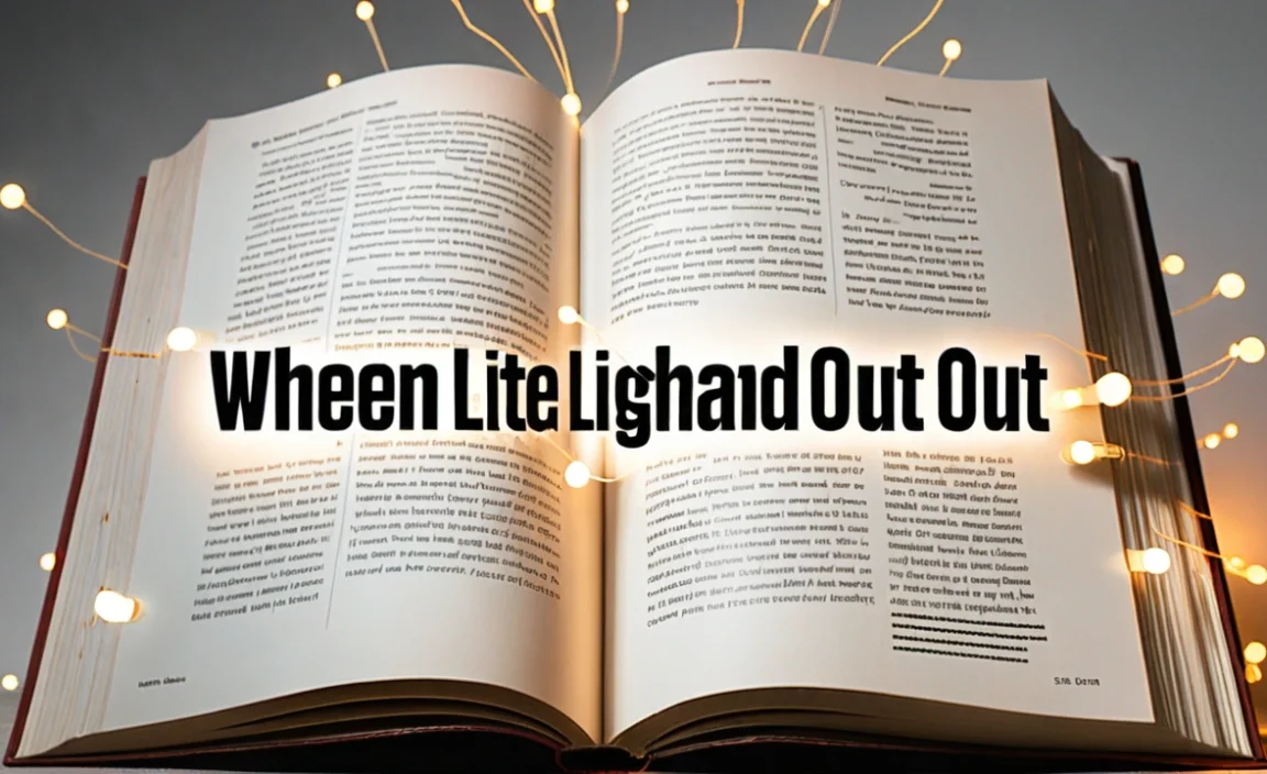 When The Lights Went Out Book: A Gripping Tale Awaits