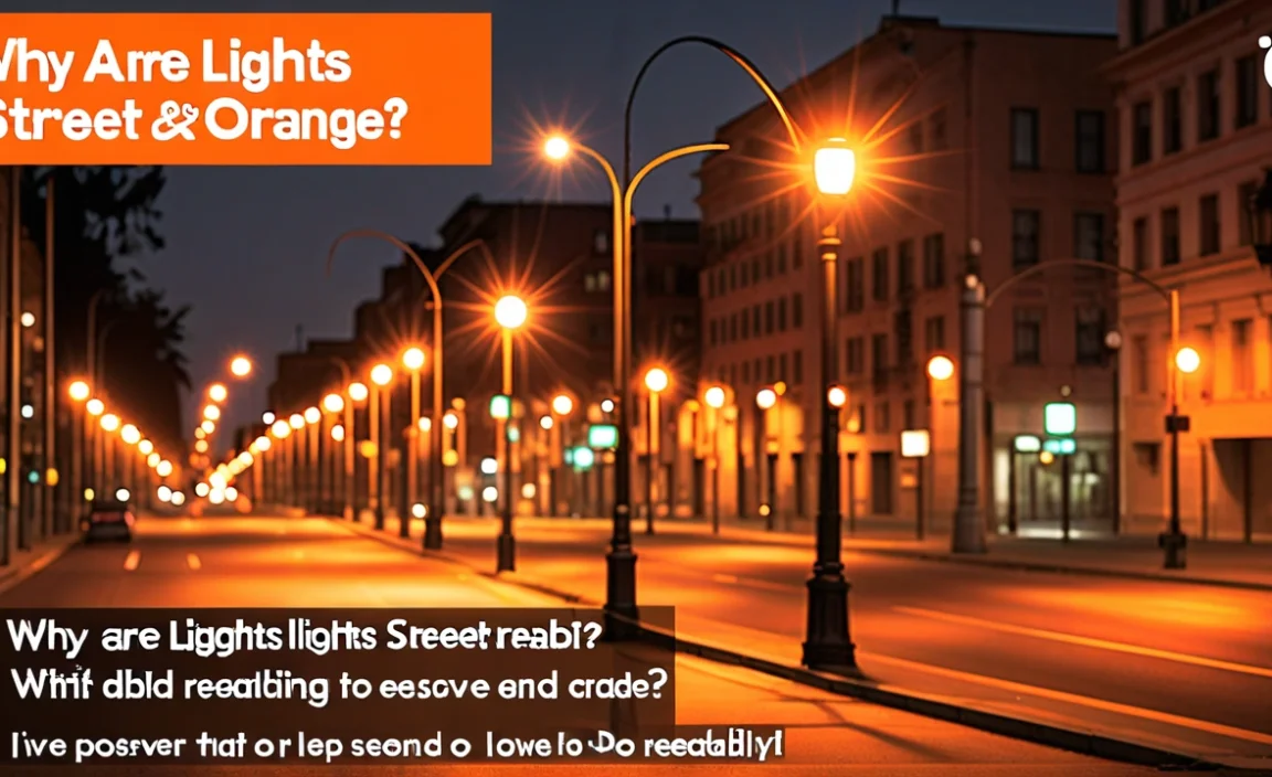 Why Are Street Lights Orange? Discover The Surprising Reasons!