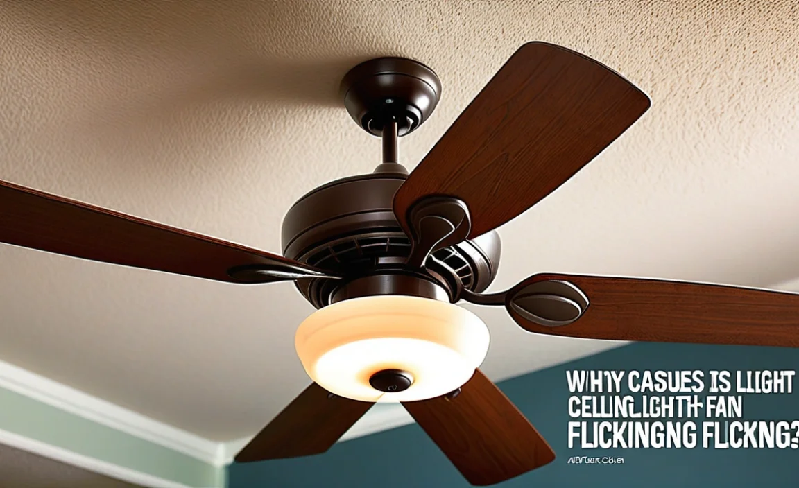 Why Is My Ceiling Fan Light Flickering? Top Causes Explained