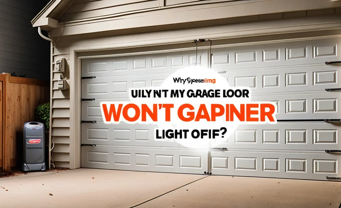 Why Won’T My Garage Door Opener Light Turn Off? Fix It!
