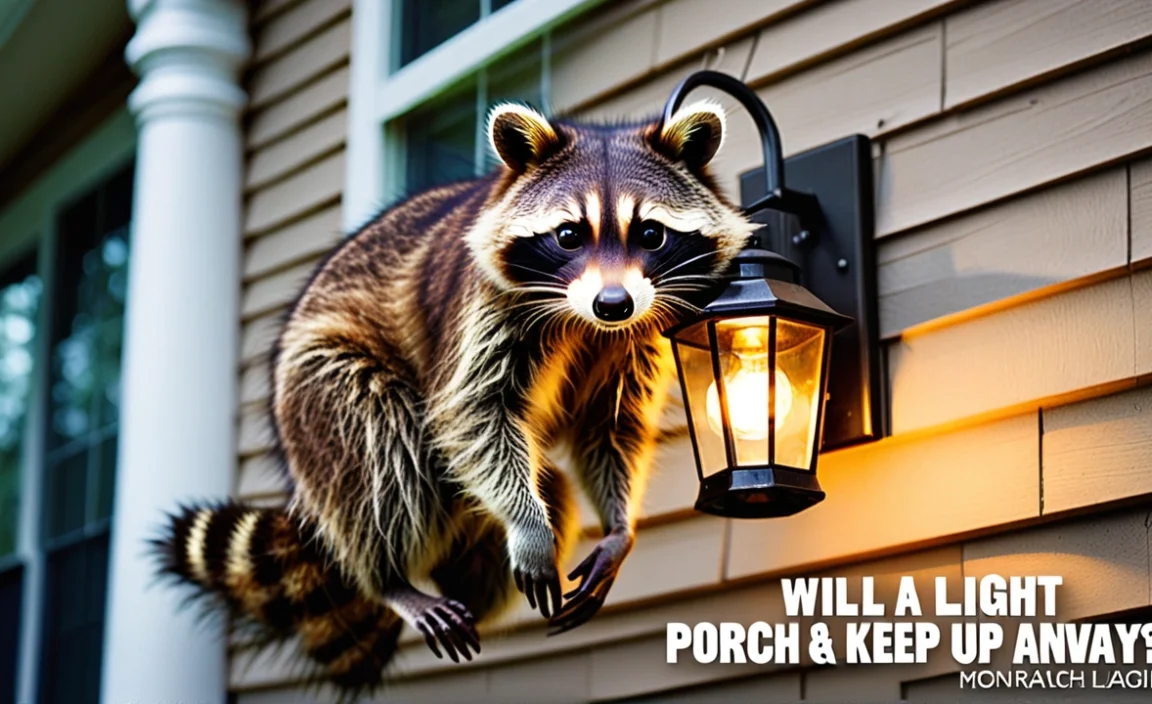 Will A Porch Light Keep Raccoons Away? Find Out Now!