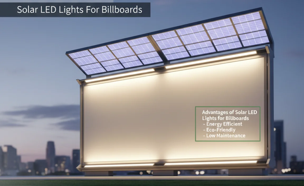 Advantages of Solar LED Lights for Billboards