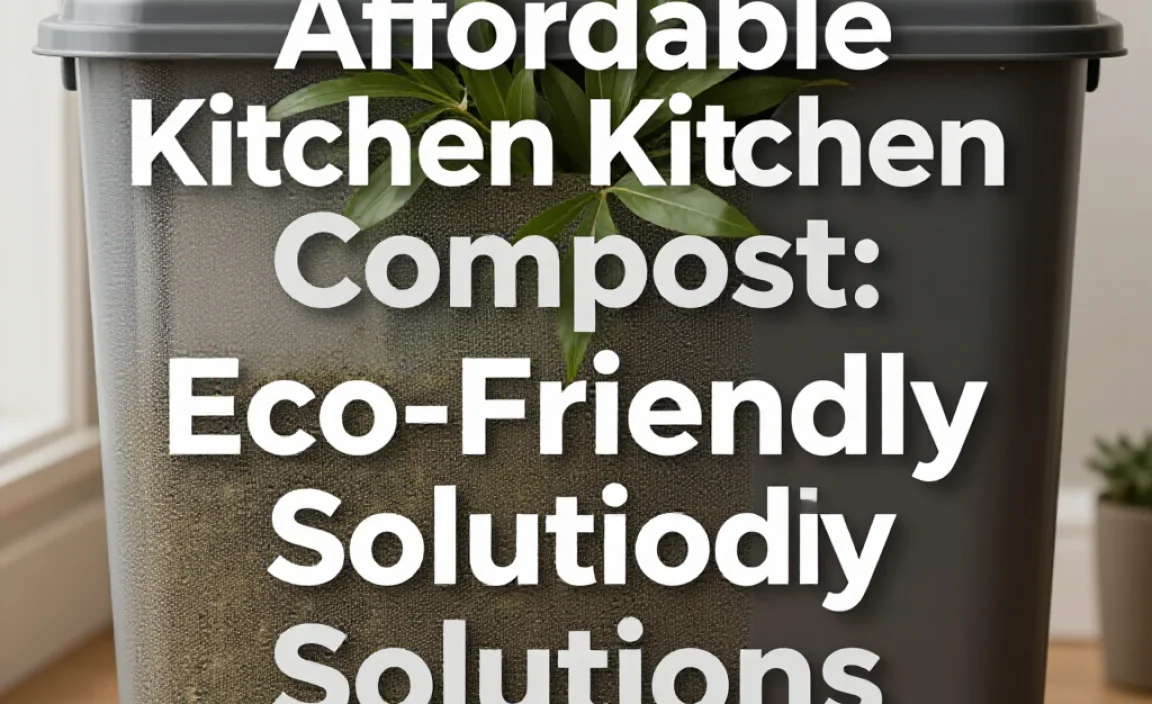 Affordable Kitchen Compost: Eco-Friendly Solutions