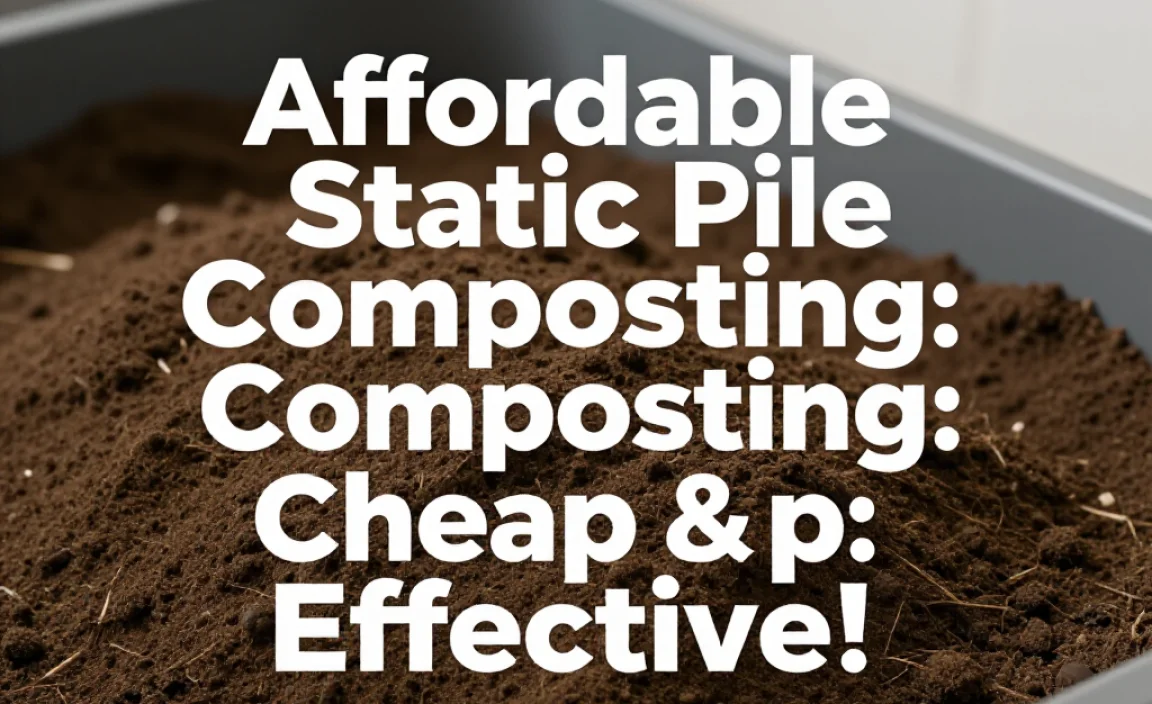 Affordable Static Pile Composting: Cheap & Effective!