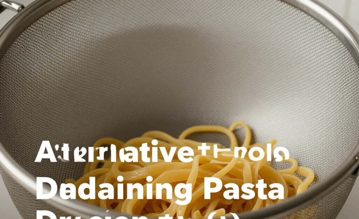 Alternative Tools and Methods for Draining Pasta