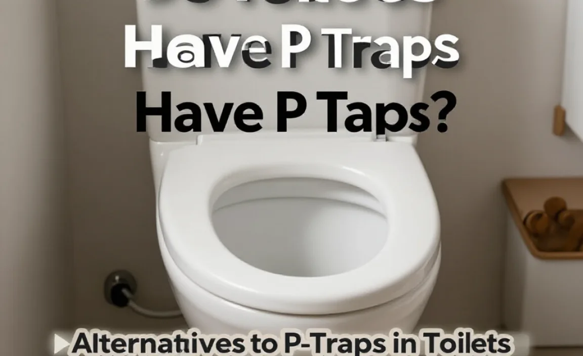 Alternatives to P-Traps in Toilets