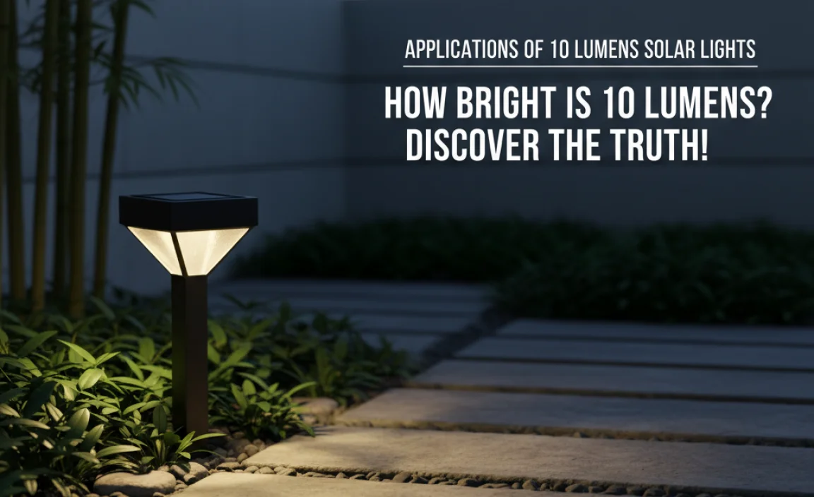 Applications of 10 Lumens Solar Lights