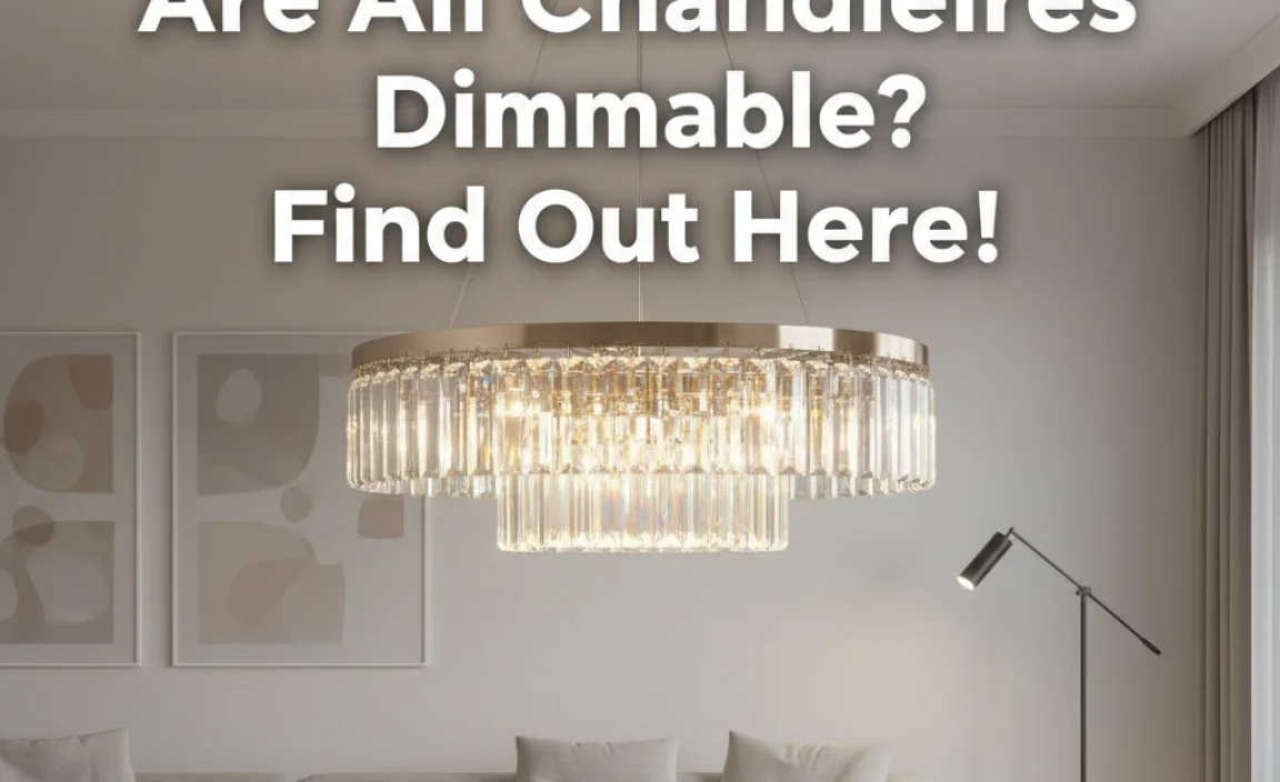 Are All Chandeliers Dimmable? Find Out Here!