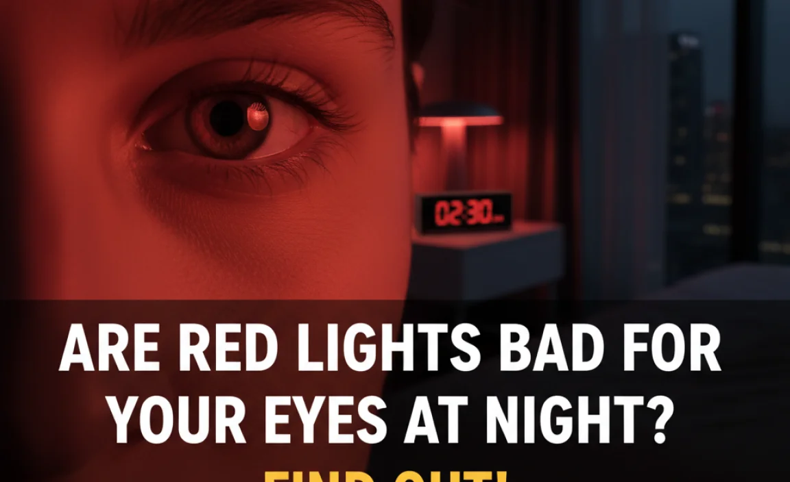 Are Red Lights Bad For Your Eyes At Night? Find Out!