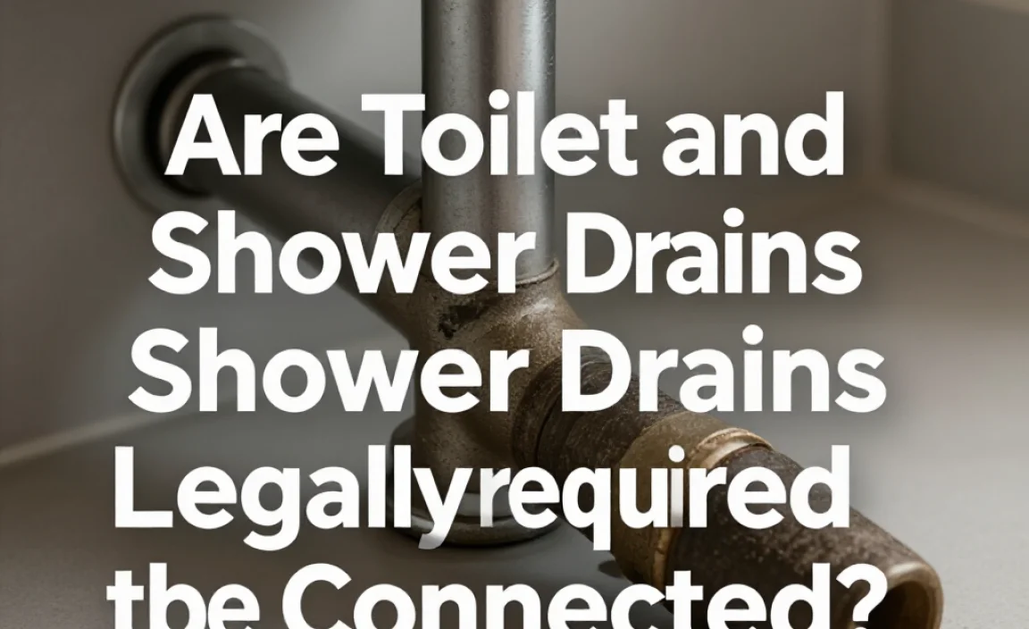 Are Toilet and Shower Drains Legally Required to be Connected?