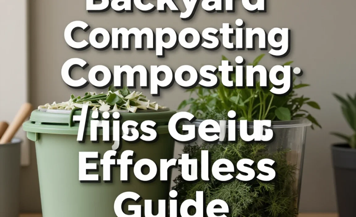 Backyard Composting Tips: Genius Effortless Guide