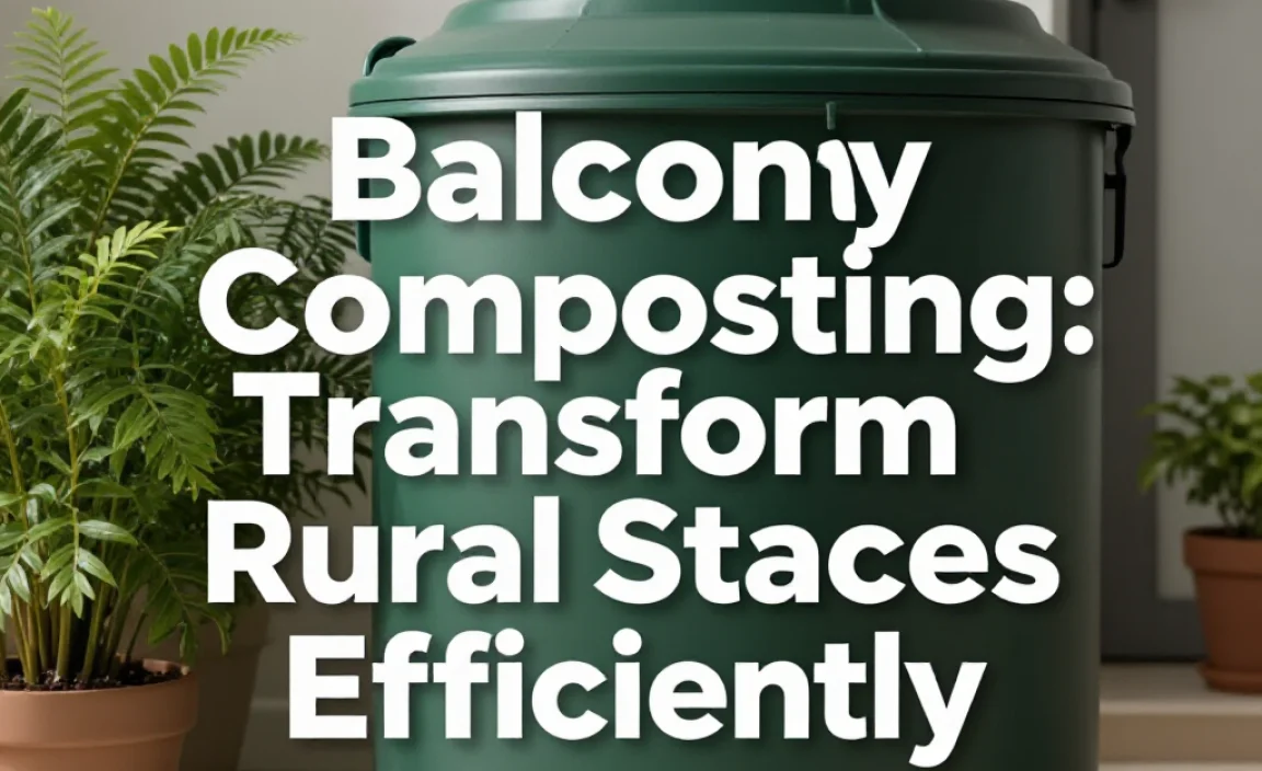 Balcony Composting: Transform Rural Spaces Efficiently