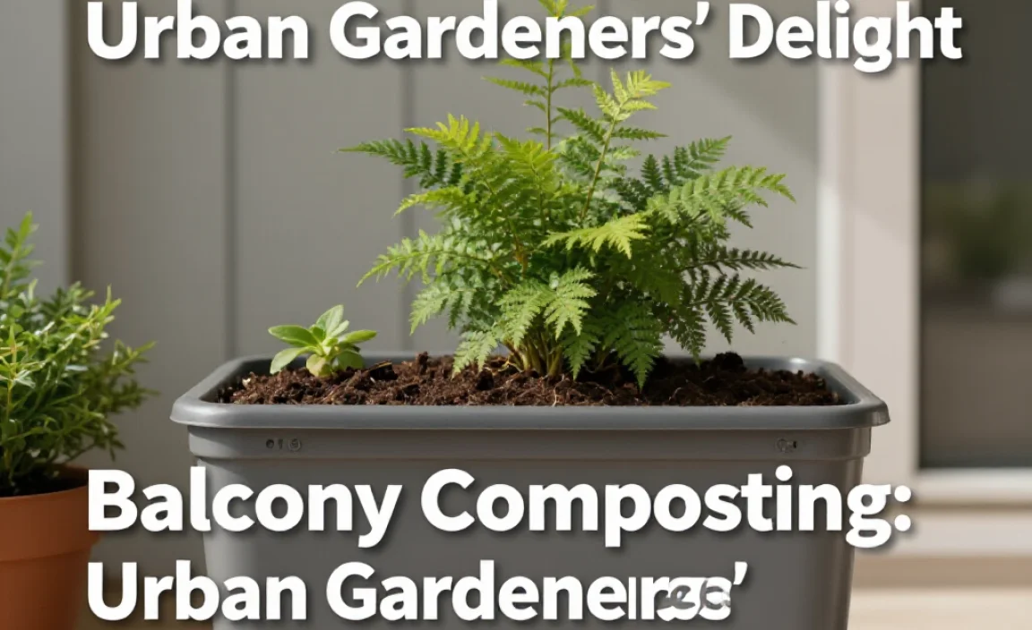 Balcony Composting: Urban Gardeners&rsquo; Delight