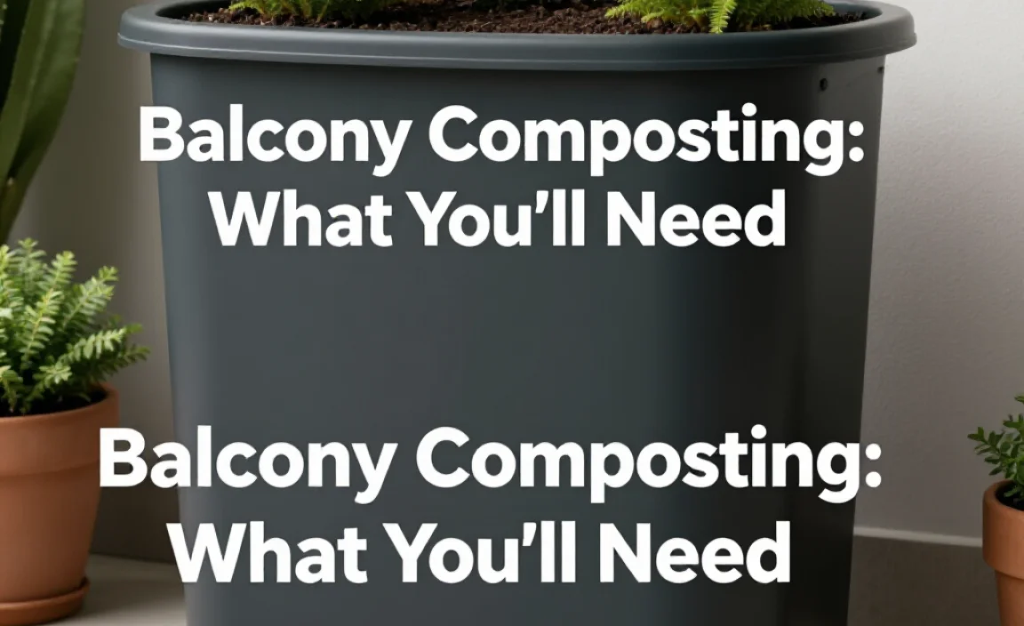 Balcony Composting: What You&rsquo;ll Need