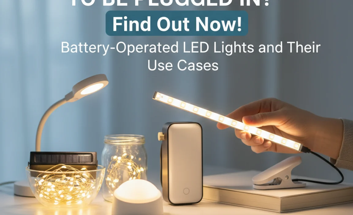 Battery-Operated LED Lights and Their Use Cases