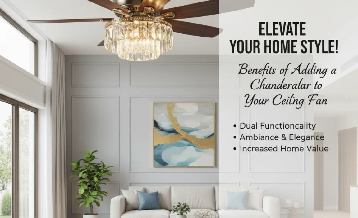 Benefits of Adding a Chandelier to Your Ceiling Fan