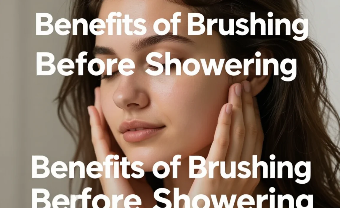 Benefits of Brushing Your Hair Before Showering