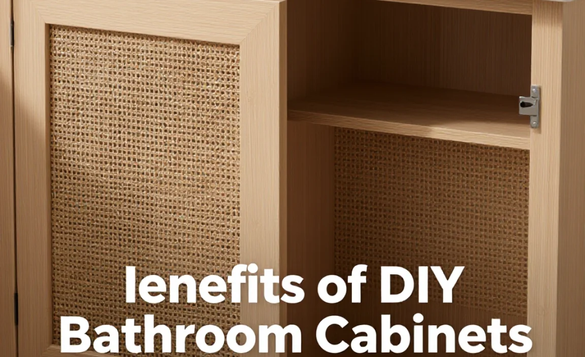 Benefits of DIY Bathroom Cabinets