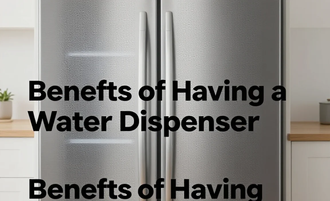 Benefits of Having a Water Dispenser