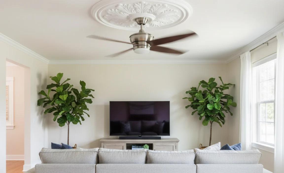 Benefits of Using Ceiling Medallions with Ceiling Fans
