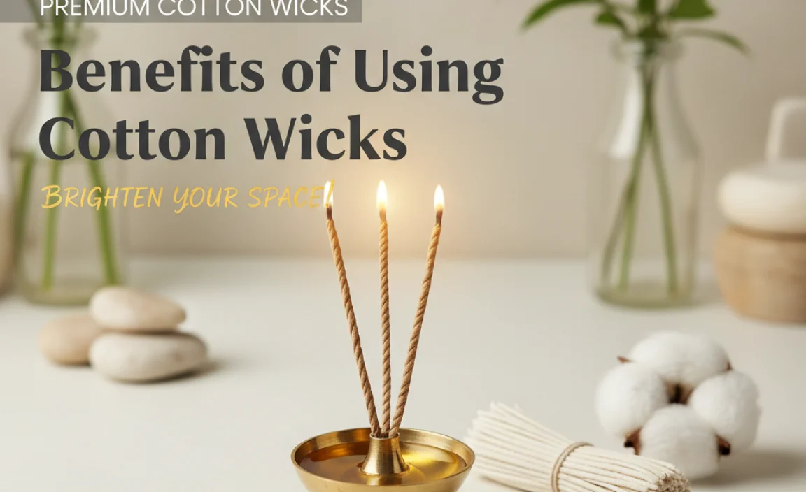 Benefits of Using Cotton Wicks