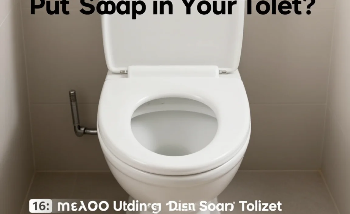 Benefits of Using Dish Soap in Your Toilet