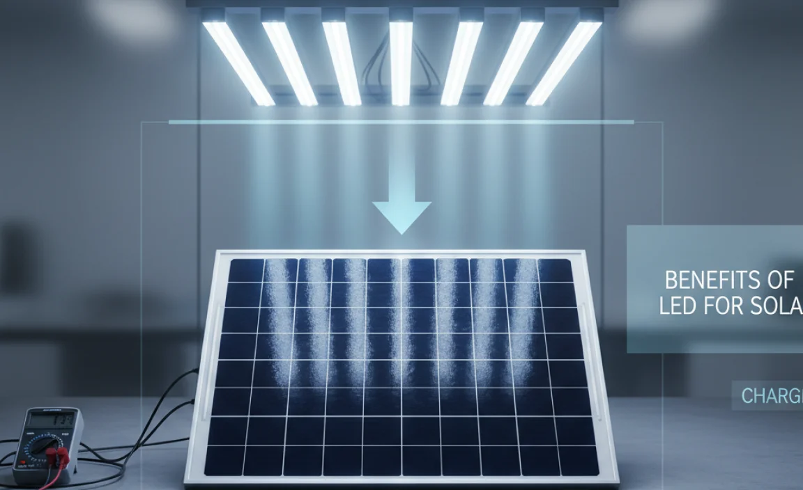 Benefits of Using LED Lights for Solar Panel Charging