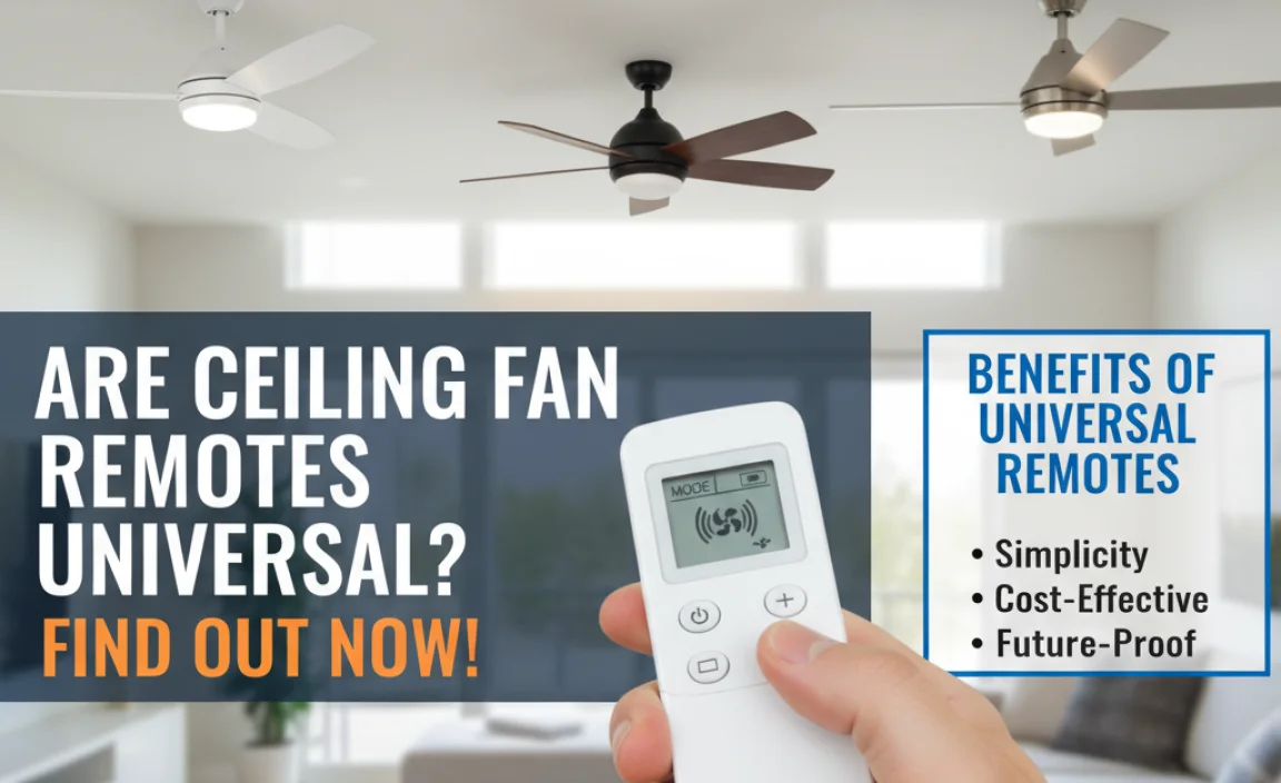 Benefits of Using Universal Ceiling Fan Remotes