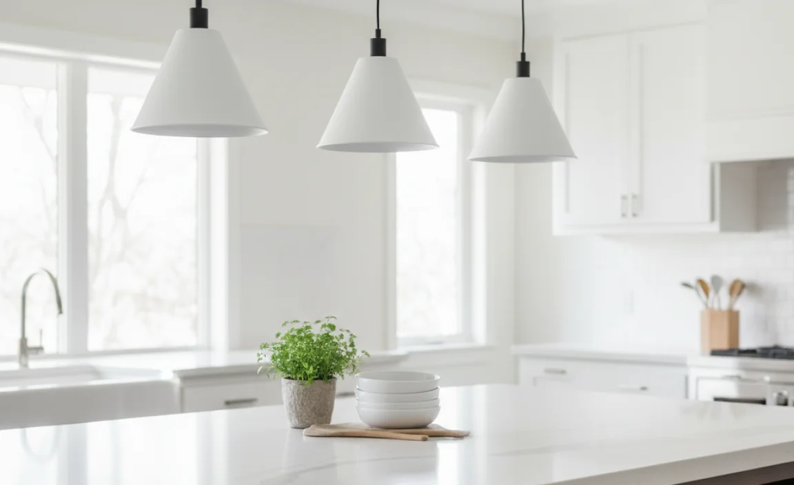 Benefits of Using White Pendant Lights in Your Kitchen