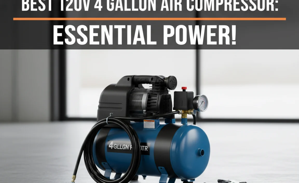 Best 120V 4 Gallon Air Compressor: Essential Power!