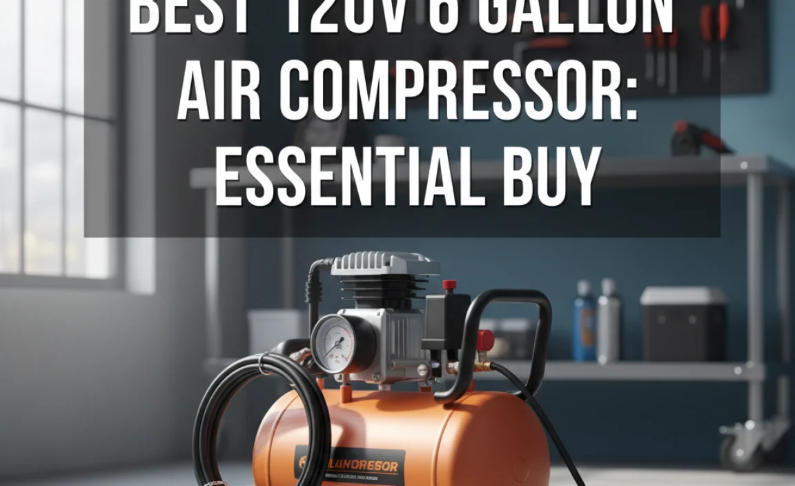 Best 120V 6 Gallon Air Compressor: Essential Buy