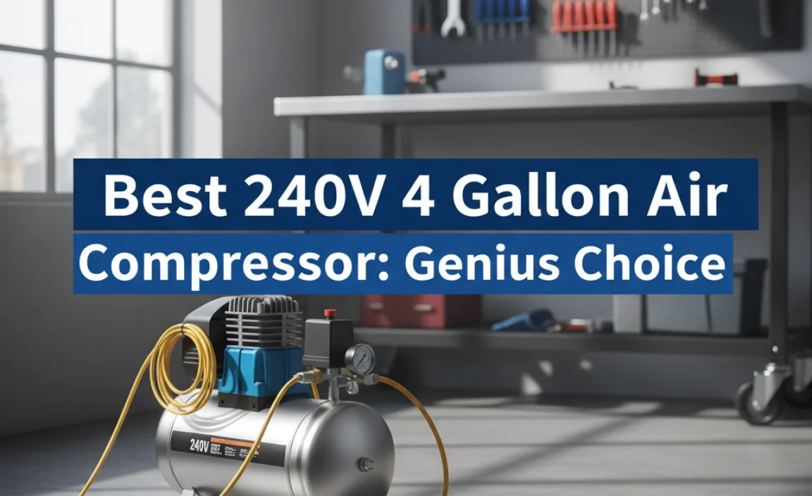 Best 240V 4 Gallon Air Compressor: Genius Choice