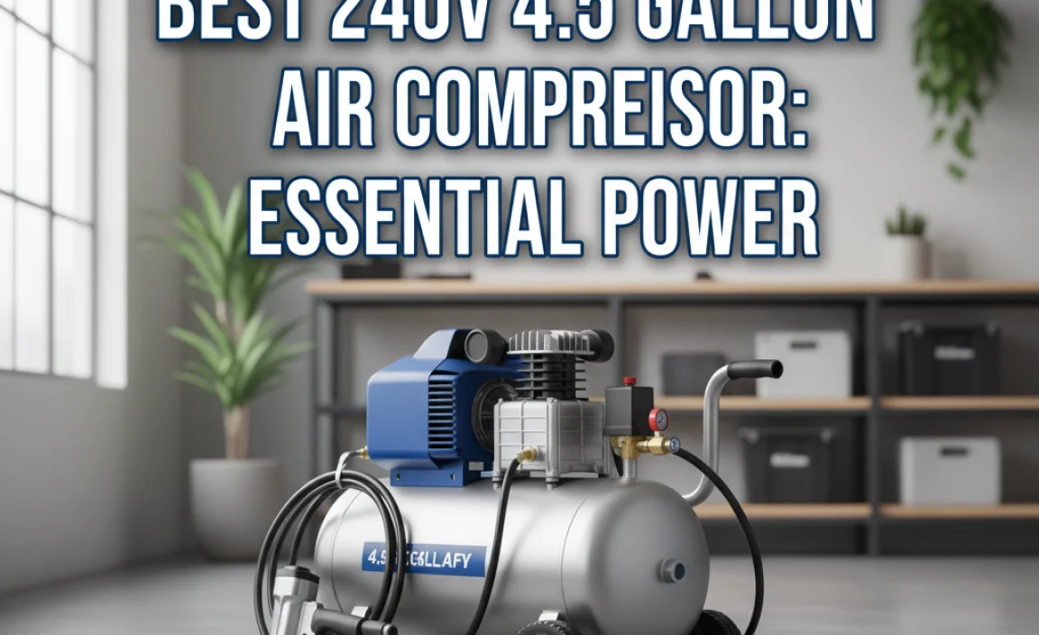 Best 240V 4.5 Gallon Air Compressor: Essential Power
