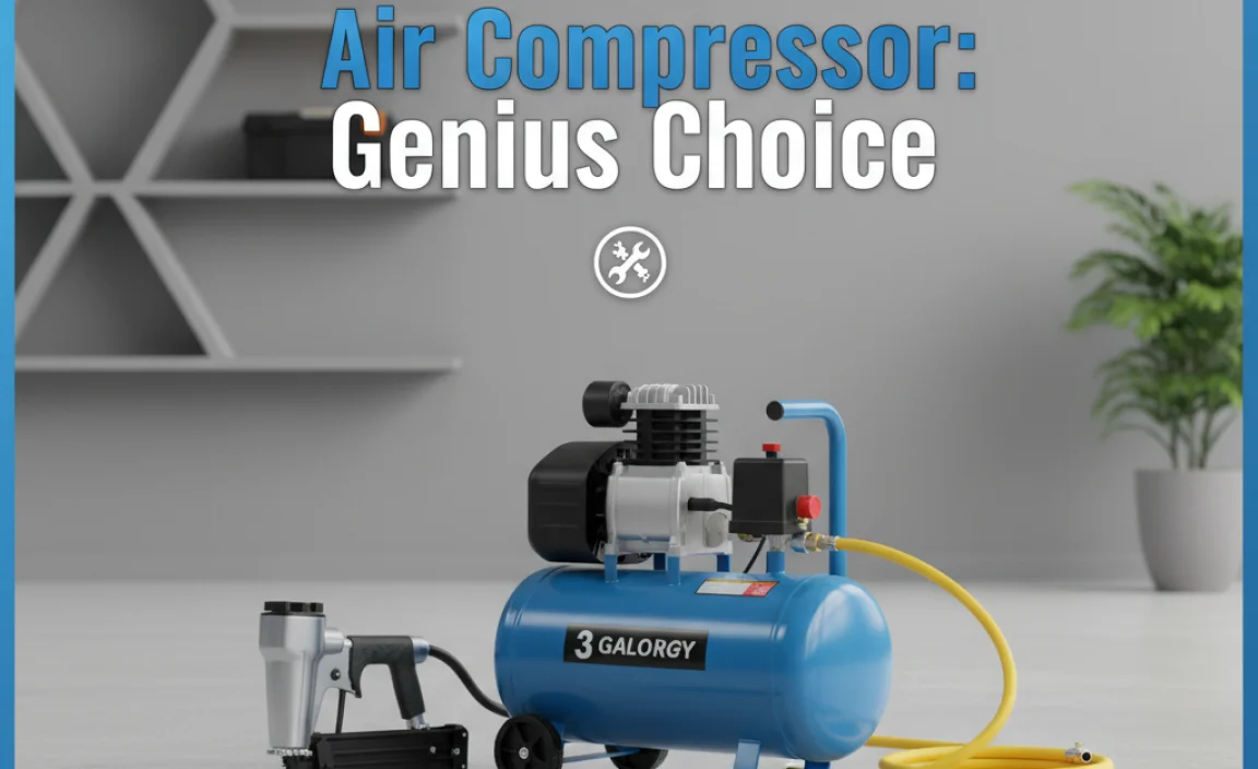 Best 3 Gallon Air Compressor: Genius Choice