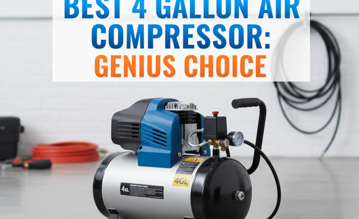 Best 4 Gallon Air Compressor: Genius Choice