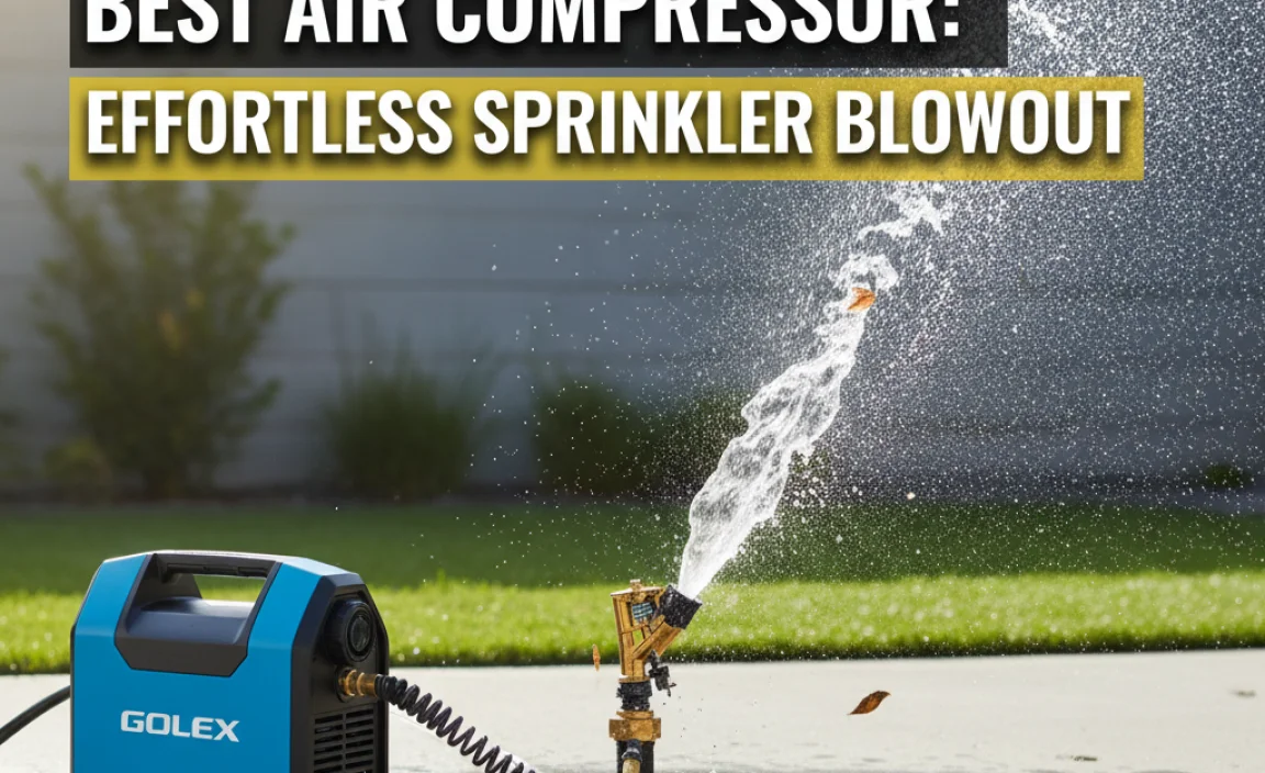 Best Air Compressor: Effortless Sprinkler Blowout
